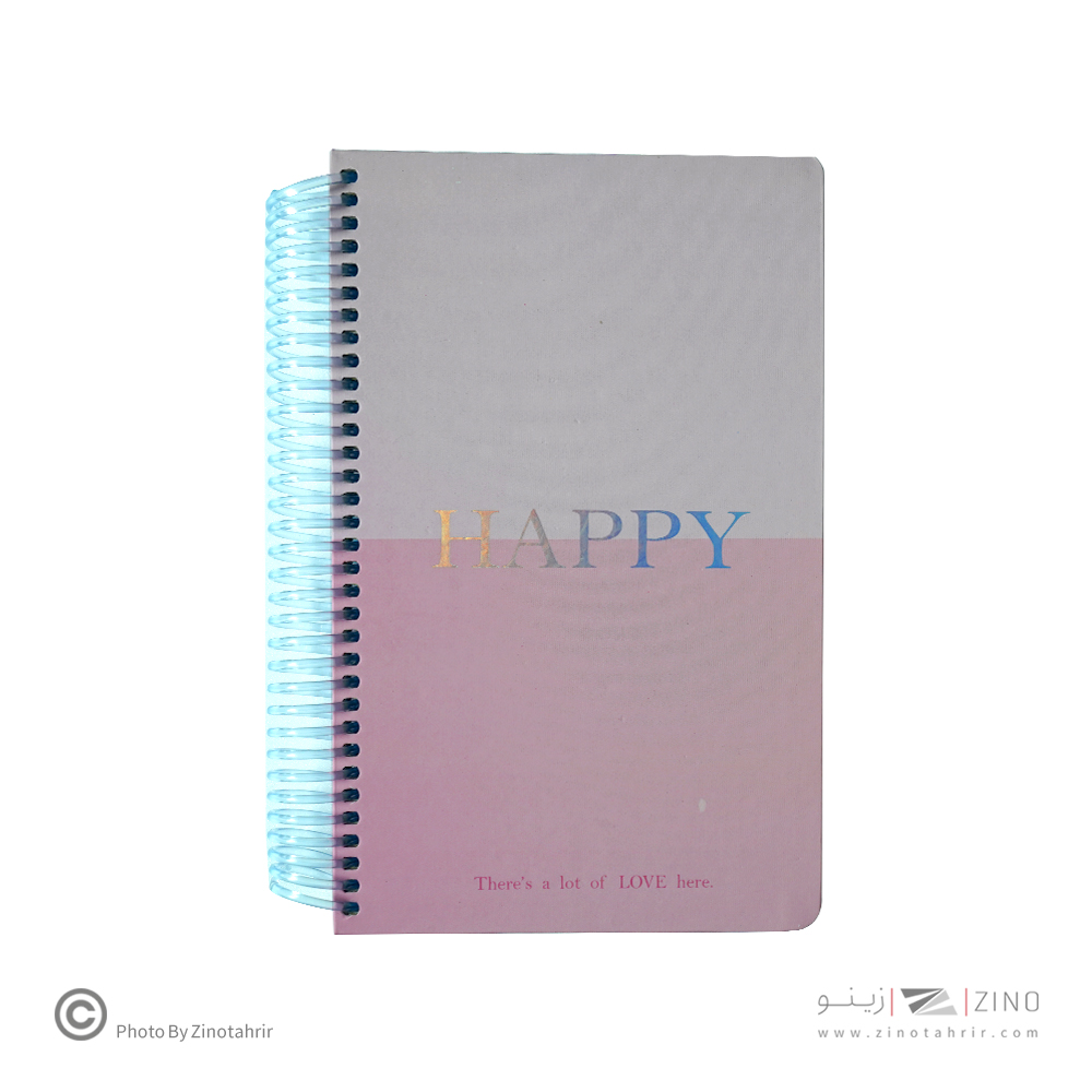 دفتر120برگ215*130سیمی جلدسخت لانگو سری هپی اسپیرال